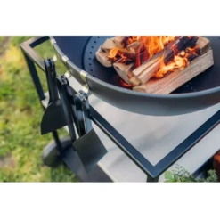 Höfats BBQ-Tool-Set, 3-teilig, Schwarz -Camping Lieferungen 3teiliges grillset schwarz edelstahl hoefats grill zubehoer griffbereit aufhaengen 1000 4 27424