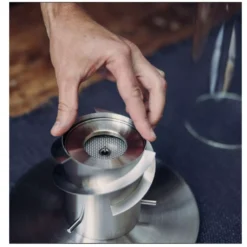 Tischfeuer Höfats SPIN 900, Grau -Camping Lieferungen bio burner hoefats spin900 fluessig brennstoff sicher einschliessen 1000 5 25733