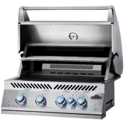 Einbau-Gasgrill Napoleon 700-Serie 32 Zoll, Inklusive Drehspiess Und Innenbeleuchtung -Camping Lieferungen blaue regler keine gaszufuhr edelstahl einbaugasgrill napoleon luxusgrill warmhalterost offener deckel 1000 5 26064