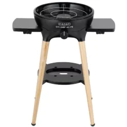 Campinggrill Cadac Dometic Citi Chef 40 FS, Black, 50mbar | Ausstellungsstück -Camping Lieferungen cadac dometic citi chef 40 fs 50 mbar camping gas grill schwarz inklusive grillrost fettpfanne topfstaender 1000 3 28719