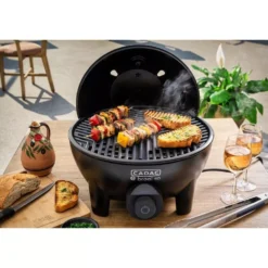 Tragbarer Elektrogrill Cadac Dometic E-Braai 40, Black | Ausstellungsstück -Camping Lieferungen cadac dometic e braai 40 black mobiler elektrogrill tischgrill 1000 5 28718