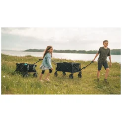 Bollerwagen Outwell Cancun Transportwagen -Camping Lieferungen camping leiterwagen outwell cancun schwarzer faltbarer transporter 1000 8 27825
