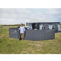 Windschutztür Isabella Für Mega Granite Sichtschutz -Camping Lieferungen camping windschutzwand isabella mega granite 690 cm sichtschutz 6 teilig 1000 2 20028