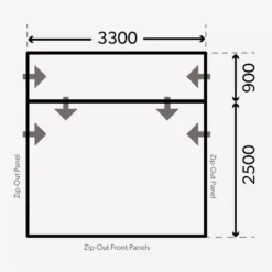 Freistehendes Vorzelt Dometic Rally Air All-Season 330 D/A Drive-Away -Camping Lieferungen dometic kastenwagenvorzelt rally air all season da 330 freistehend masse bodenmass 1000 6 21874
