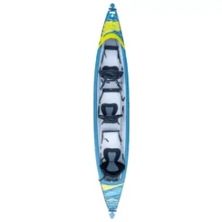 Aufblasbares Kajak Tahe Kayak Air Breeze Full HP3 6 Aufblasbares Kajak Tahe Kayak Air Breeze Full HP3 -Camping Lieferungen draufsicht tahe kayak air breeze full hp3 kajak blaues gelbes aufblasbares von oben drei personen erwachsene familienkajak 1000 2 22479