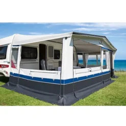 Vorzelt DWT Ambassador II 300, Grösse 12 - Open Box - Nur Einmal Ausgepackt -Camping Lieferungen dwt vorzelt ambassador II 2 300 mit stahlgestaenge wohnwagenvorzelt ganzjahresvorzelt 2 26056