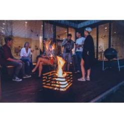 Höfats Feuerkorb Cube, Schwarz -Camping Lieferungen feuerkorb cube hoefats feuerstelle campinggrill grillstelle grillen schwarz 1000 5 22389