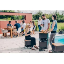 Höfats Feuerkorb Cube, Schwarz -Camping Lieferungen feuerkorb cube hoefats sitzhocker beistelltisch camping hocker schwarz 1000 7 22389