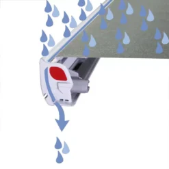 Markise Fiamma F45S 230, Tuch: Royal Grey, Gehäuse: Polar White -Camping Lieferungen fiamma markise fiammastore sonnenmarkise wandmarkise sonnenstore zum kurbeln regenrinne frontblende 1000 6 16185