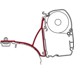 Markise T5 Fiamma F45S 260 VW T5 T6 California, Tuch: Royal Grey, Gehäuse: Deep Black -Camping Lieferungen fiamma markisenadapter fuer vw t5 t6 multivan transporter 1000 3 17874