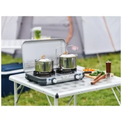 Campingkocher Campingaz Camping Kitchen 2 Grill & Go CV -Camping Lieferungen gasbetriebener campingkocher campinggrill campingaz camping kitchen 2 grill and go cv 1000 15 24718