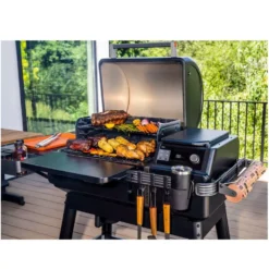 Pellet-Smoker Traeger Ironwood International + Pelletsensor -Camping Lieferungen grillen auf zwei ebenen ironwood international traeger holzpelletgrill 1000 11 24771