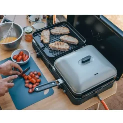 Cadac Dometic Universal Deckel -Camping Lieferungen grillgut vor unwelteinfluessen schuetzen cadac dometic universal aluminium deckel 1000 3 26220