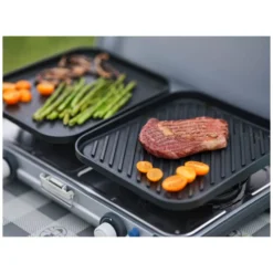 Campingkocher Campingaz Camping Kitchen 2 Grill & Go CV -Camping Lieferungen grillplatte plancha campingaz gaskocher camping kitchen 2 grill and go cv 1000 9 24718