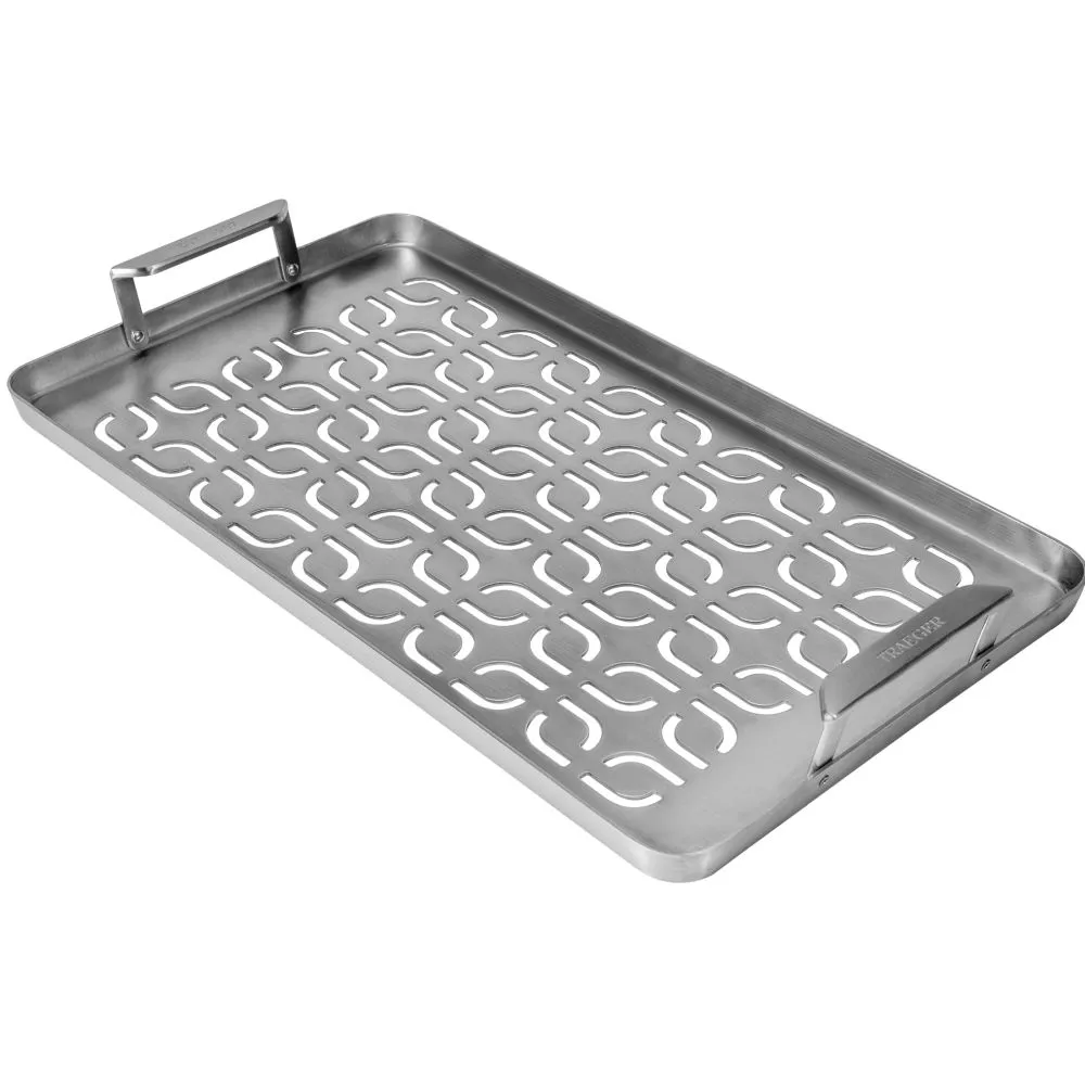 Traeger ModiFIRE Edelstahl-Grillplatte Für Fisch Und Gemüse 2 Traeger ModiFIRE Edelstahl-Grillplatte Für Fisch Und Gemüse – Bild 2