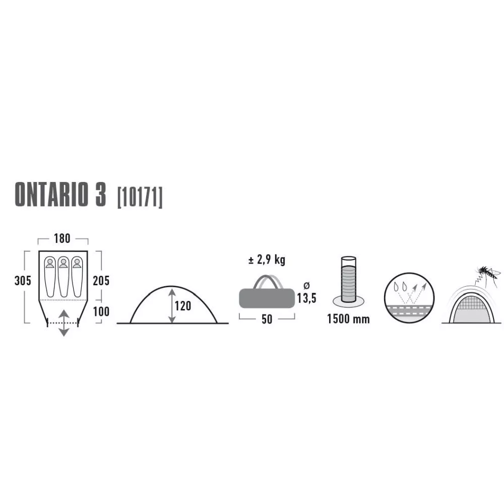 Zelt High Peak Ontario 3 6 Zelt High Peak Ontario 3 – Bild 6