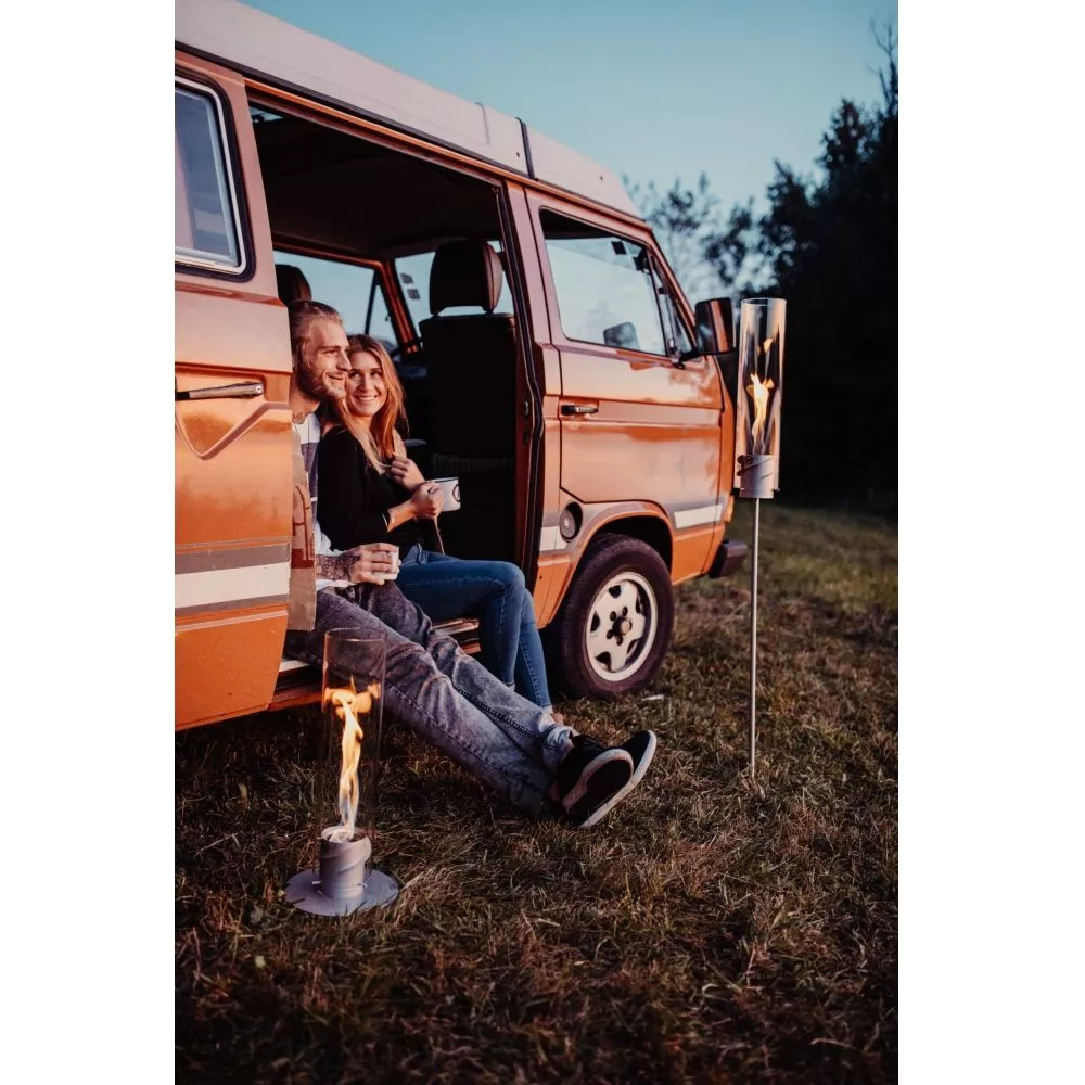 Höfats Standfuss Für Spin 90 Fackel, Silber 2 Höfats Standfuss Für Spin 90 Fackel, Silber – Bild 2