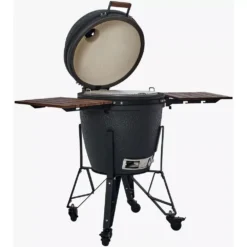 Holzkohlegrill The Bastard Urban Large Complete -Camping Lieferungen holzkohlegrill the bastard large urban complete matt schwarzer runder kamado grill geoeffnet 1000 2 22528
