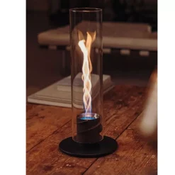 Tischfeuer Höfats SPIN 900, Schwarz -Camping Lieferungen indoor outdoor tischfeuer windlicht hoefats spin 900 bio burner fluessig brennstoff bioethanol 1000 6 25737