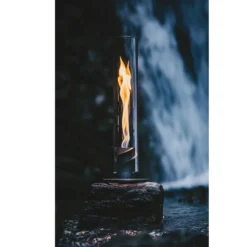 Tischfeuer Höfats SPIN 900, Grau -Camping Lieferungen indoor outdoor windlicht hoefats spin 900 mit bio burner fluessig brennstof bioethanol 1000 6 25733