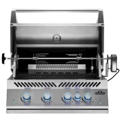 Einbau-Gasgrill Napoleon 700-Serie 32 Zoll, Inklusive Drehspiess Und Innenbeleuchtung -Camping Lieferungen infrarot heckbrenner edelstahl einbau gasgrill napoleon 700 series 32rb jetfire zuendsystem 1000 4 26064