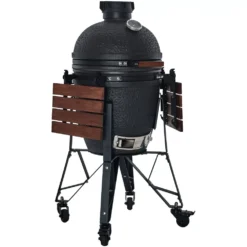Holzkohlegrill The Bastard Urban Medium Complete -Camping Lieferungen kamado the bastard medium urban complete schwarzer holzkohle grill 1000 3 22536