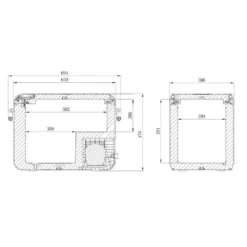Kompressor-Kühlbox Dometic CoolFreeze CFX3 45 -Camping Lieferungen kuehlbox dometic coolfreeze cfx3 45 abmessungen campingkuehlbox 1000 8 20548