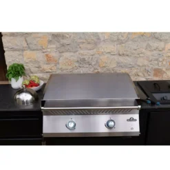 Einbau-Plancha Gasgrill Napoleon 700-Serie 32 Zoll, Edelstahl -Camping Lieferungen napoleon grillplatte plancha einbau outdoor kueche big32 700 serie u foermige brenner 1000 6 28165