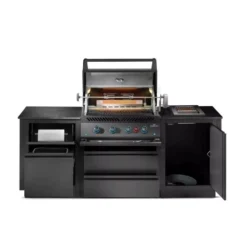 Outdoorküche Napoleon OASIS Compact 105 Mit BIG32-1 Und Einbau Sizzle Zone, Mattschwarz -Camping Lieferungen napoleon outdoorkueche oasis compact 105 big32 mattschwarz mit heckbrenner drehspiess sizzle zone 1000 3 28162