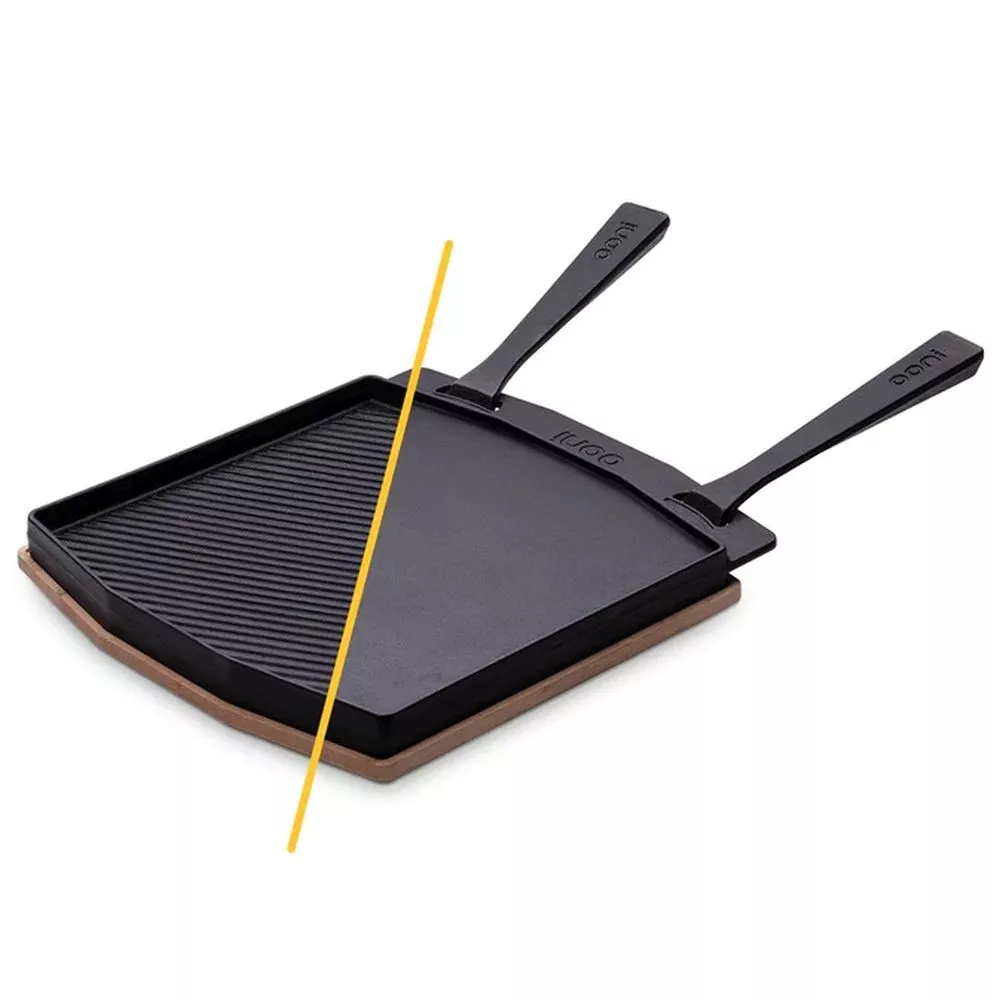 Ooni Doppelseitige Grillpfanne Aus Gusseisen 1 Ooni Doppelseitige Grillpfanne Aus Gusseisen