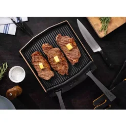 Ooni Doppelseitige Grillpfanne Aus Gusseisen 8 Ooni Doppelseitige Grillpfanne Aus Gusseisen -Camping Lieferungen ooni pizzaofen zubehoer dual sided grizzler plate inklusive holz servierbrett 1000 3 25105