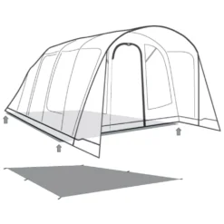 Unterlage Outwell Footprint Denver / Colorado 6 Air 5 Unterlage Outwell Footprint Denver / Colorado 6 Air -Camping Lieferungen outwell denver colorado 6 air footprint skizze unterlage familien campingzelt 2 27513