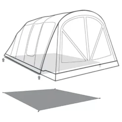 Unterlage Outwell Footprint Florida 5 Air -Camping Lieferungen outwell florida 5 air footprint skizze unterlage familien camping zelt 2 27537
