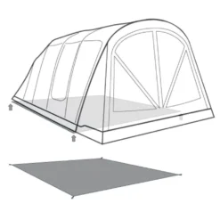 Unterlage Outwell Footprint Florida / Alabama 6 Air 5 Unterlage Outwell Footprint Florida / Alabama 6 Air -Camping Lieferungen outwell florida und alabama 6 air footprint skizze unterlage familien campingzelt 2 27538