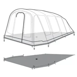 Zeltunterlage Outwell Footprint Lux Tennessee 7 Air -Camping Lieferungen outwell footprint lux tennessee 7 air skizze 7mannzelt unterlage 2 27521