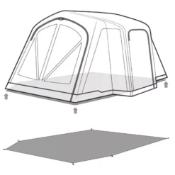 Unterlage Outwell Footprint Montana 4 Air -Camping Lieferungen outwell montana 4 air footprint skizze unterlage familien campingzelt 2 27540