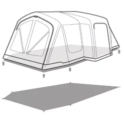 Unterlage Outwell Footprint Montana 6 Air -Camping Lieferungen outwell montana 6 air footprint skizze unterlage familien camping zelt 2 27542