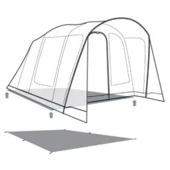 Unterlage Outwell Footprint Monterey 4 Air -Camping Lieferungen outwell monterey 4 air footprint skizze unterlage familien campingzelt 2 27518