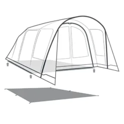 Unterlage Outwell Footprint Flagstaff / Nashville / Monterey 5 Air -Camping Lieferungen outwell monterey 5 air nashville flagstaff footprint skizze unterlage familien camping zelt 2 27520