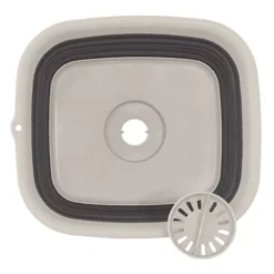 Camping-Waschbecken Outwell Collaps Waschschüssel Mit Abfluss, Navy Night -Camping Lieferungen outwell waschschuessel mit abfluss navy night schwarze schuessel mit herausnehmbarem stoepsel 600 2 20165