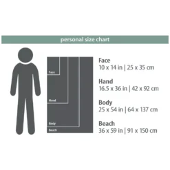 Händehandtuch PackTowl Personal Handtuch | Hand 42x92cm | Sage -Camping Lieferungen packtowl personal handtuch groessenuebersicht face hand body beach 1000 2 24957