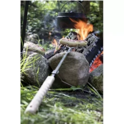 Grillspiesse Petromax Ls1 Lagerfeuer-Spiess, Gerade Gabel -Camping Lieferungen petromax ls1 lagerfeuer spiess gerade gabel leicht nach gebogene zinken edelstahl 1000 2 24542