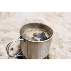 Petromax Kochbecher Aus Edelstahl -Camping Lieferungen petromax multifunktonaler edelstahlbecher camping zubehoer kochen backen robust 1000 7 27912