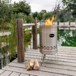 Petromax Feuertonne Pyron -Camping Lieferungen petromax pyron feuerpfanne aus edelstahl waermequelle 1000 4 27867