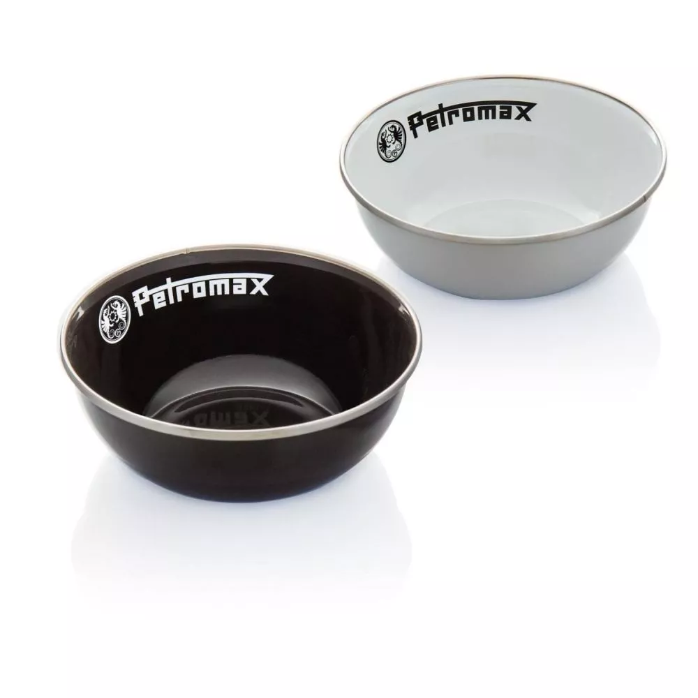 Campingschale Petromax Emaille-Schale, Schwarz, 2 Stück, 0,5 Liter 5 Campingschale Petromax Emaille-Schale, Schwarz, 2 Stück, 0,5 Liter – Bild 5