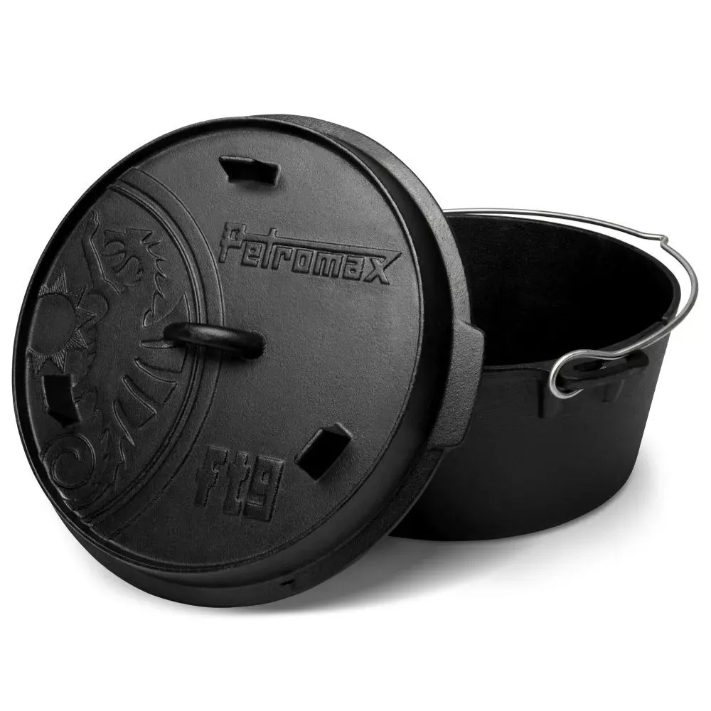 Dutch Oven Petromax Feuertopf Ft9-t Planer Boden, Gusseisentopf Ø 23,9 Cm 2 Dutch Oven Petromax Feuertopf Ft9-t Planer Boden, Gusseisentopf Ø 23,9 Cm – Bild 2