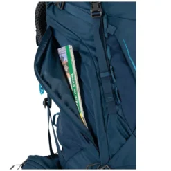 Trekkingrucksack Osprey Kestrel 48 L/XL, Atlas Blue -Camping Lieferungen reissverschlussfach ueber volle rucksacklaenge kestrel 48 osprey herren rucksack 1000 7 25010