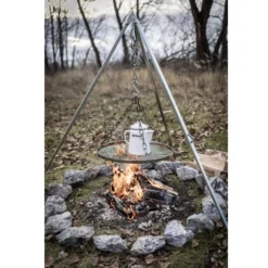 Hänge-Rost Petromax Für Dreibein -Camping Lieferungen schwenkgrillen mit haenge rost petromax fuer dreibein aus stahl grillen ueber lagerfeuer 1000 4 25969