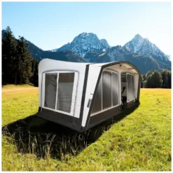 Aufblasbares Wohnwagenvorzelt Westfield Pluto 2.0 | Grösse 12 -Camping Lieferungen seitenansicht vordach wohnwagen vorzelt westfield pluto 2 0 1000 4 26019