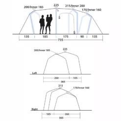 Aufblasbares Familienzelt Outwell Hartford 6 Air -Camping Lieferungen skizze 2 outwell hartford 6 air campingzelt familienzelt sechs personen 1000 2 27453